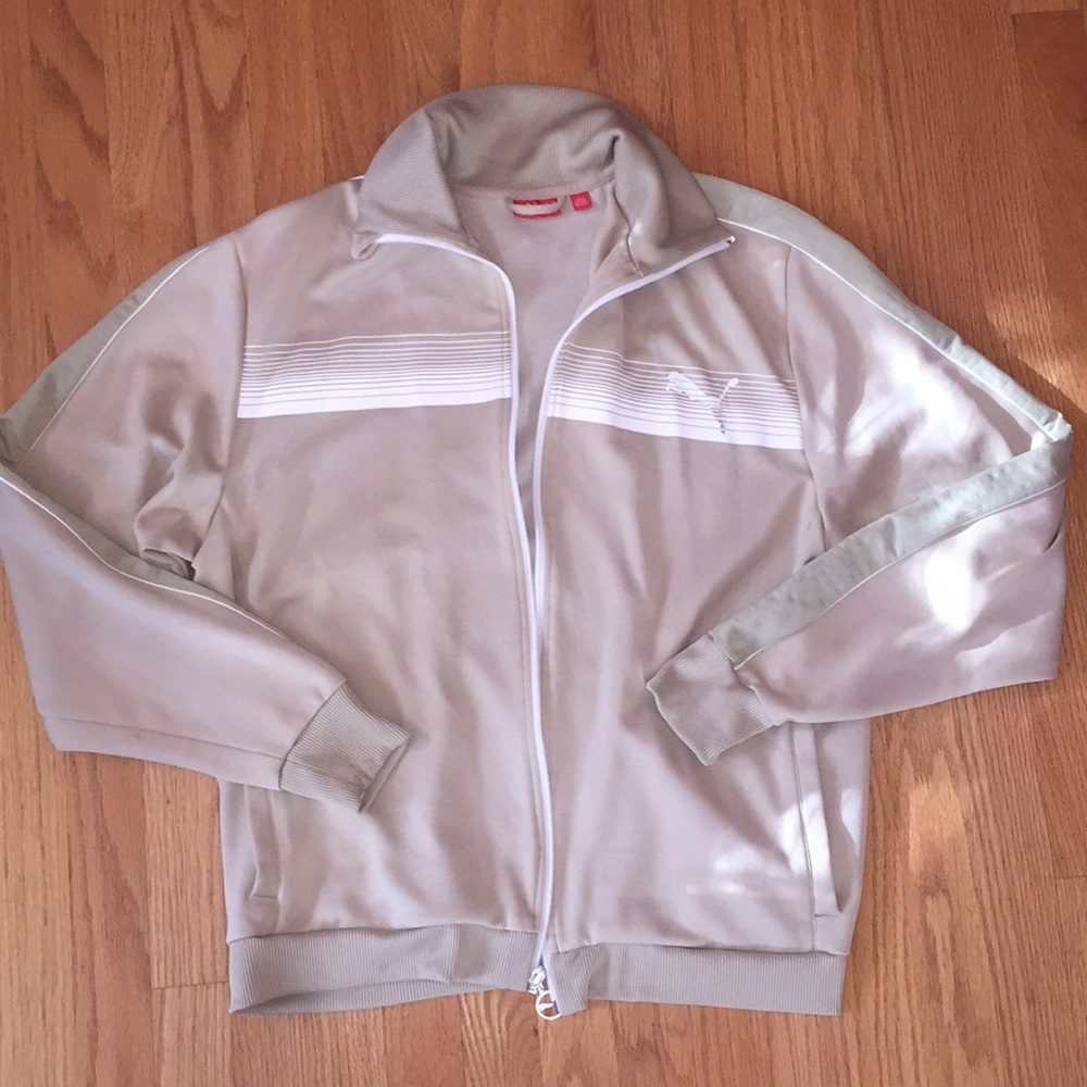 Puma Men's Beige Track Jacket (M)